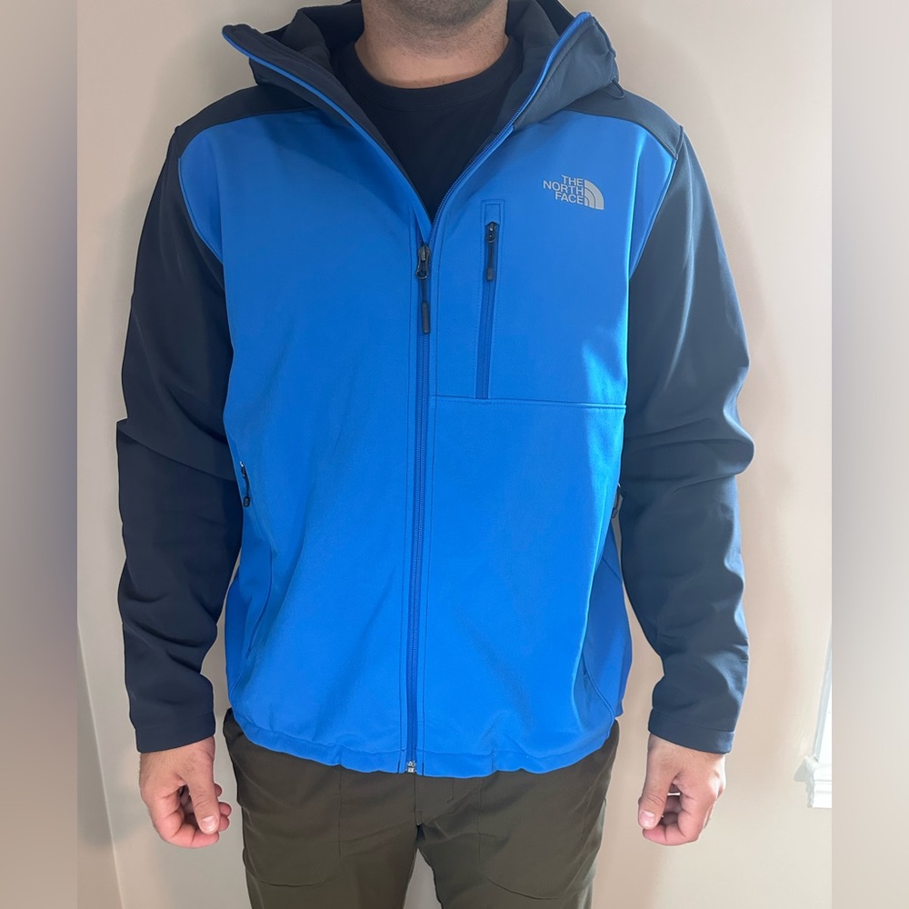 The North Face Blue and Black Windbreaker Jacket